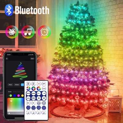 20M RGB LED Lichterkette USB Bluetooth für Weihnachten Garten Hochzeit Zimmer - Bild 1 von 4