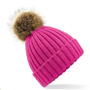 Bonnet grosse maille Pop Pom mixte adulte - Imagen 1 de 4
