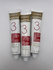 3 Tuben Loreal Paris Excellence Creme 3 pflegende Behandlung 1,6 flüssige Unzen Gold - Bild 1 von 2