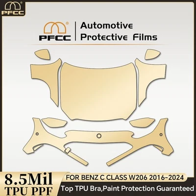 For Mercedes C Class W206 2022-2025 Full Front Precut Paint Protection Film PPF - Image 1 of 4