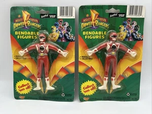 Figura Flexible Two Red Mighty Morphin Power Rangers 1994 Juguete Gordy Nuevo y Sellado - Imagen 1 de 4