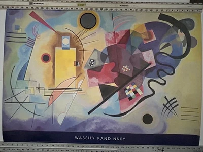 “Yellow Red Blue” 1925 WASSILY KANDINSKY 39.5” x 27.5” Made In England 1992 - Image 1 of 4