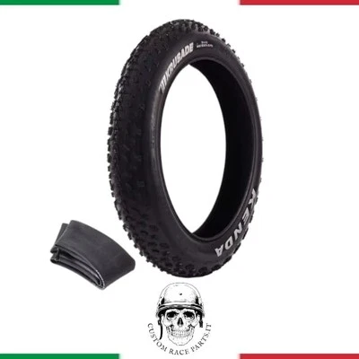 🇮🇹 Kit GOMMA COPERTONE + Camera  Kenda Krusade 20 x 4.00 per fat bike E - bike - Imagen 1 de 4