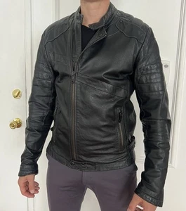 Biker Leather Jacket (Men) - Picture 1 of 13
