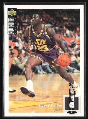 1994-95 UD Collector's Choice Tyrone Corbin Utah Jazz #138 - Image 1 of 2