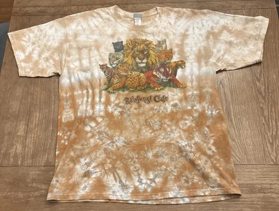 Vintage 1997 Rainforest Cafe Tie Dye T Shirt Size XL - Image 1 of 4