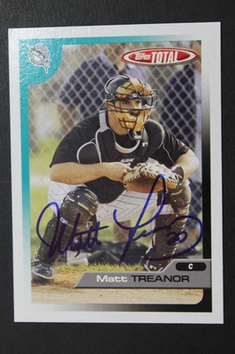 Matt Treanor Florida Marlins Signed Autographed 2005 Topps Total #489 Card - Image 1 of 3