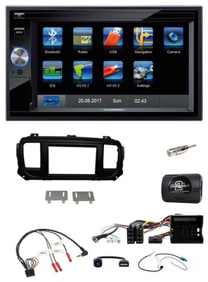 Blaupunkt SD Bluetooth 2DIN MP3 USB Lenkrad Autoradio für Citroen Jumpy Erstauss - Bild 1 von 4