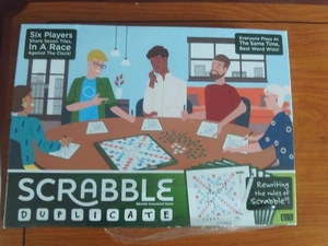 Scrabble Duplicate Board Game By Mattel 2020 - new see photos free p=p - Picture 1 of 2