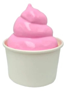 Display Fake Food Prop Soft Serve Erdbeereis - Bild 1 von 1