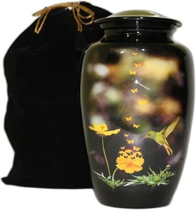 10" Hummingbird Cremation Urn For Human Ashes Female, A Loving Tribute Funeral - Picture 1 of 4
