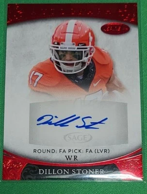 2021 Aspire #ASP-116 Auto DILLON STONER Autograph Red Rookie RC RAIDERS 🔥  - Image 1 of 2