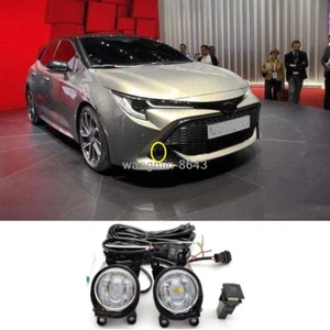 2019-2020 For Toyota Corolla Hatchback LED Front Bumper Fog Lamp Assembly 2 pcs - Picture 1 of 4