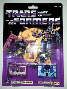 New TF G1 Decepticons Cassette Ratbat & Frenzy Reissue Action Figure - Picture 1 of 7