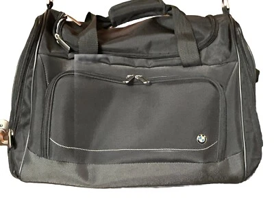Bolsa de viaje de lona BMW vintage negra  Weekender, bolsa de gimnasio Foto 1 de 4