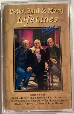 Peter, Paul and Mary- LifeLines Live - New Cassette Tape Apr 1995 Warner Bros - Image 1 of 2