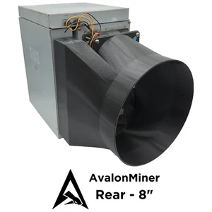 AvalonMiner Rear to 8 Inch - Fan Shroud Adapter Silencer Cooling Crypto 1166 - Picture 1 of 5