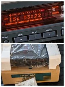 Tascam CD-RW750 CD Recorder Rewriter Studio Grade CD-R/CD-RW Burner Complete Box - Picture 1 of 18