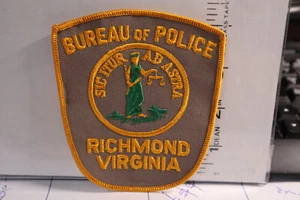 police patch RICHMOND BUREAU OF POLICE VIRGINIA 4 1/2 INCH - Bild 1 von 1