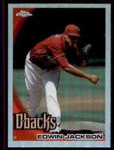 2010 Topps Chrome Refractor Edwin Jackson Arizona Diamondbacks #76 - Picture 1 of 2