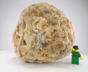 6,5" ungeöffnete Geode Achat ungeschliffene Knötche halbmassiv - massiver natürlicher Quarz 4,5 Pfund - Bild 1 von 7