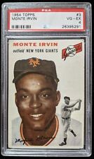 1954 Topps MONTE IRVIN #3 PSA 4 VG-EX New York Giants 26395291