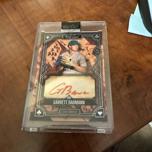 2/2 Garrett Baumann Red Ink Auto 2024 WILD CARD 5 CARD DRAW AUTOGRAPH AUTO RC - Bild 1 von 4