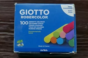 Giotto Robercolor Coloured Chalk, Box Of 100, Dust Free - Picture 1 of 5
