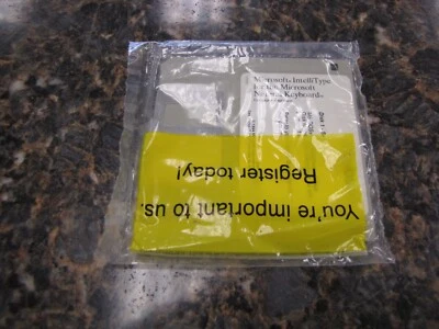 Vintage Microsoft IntelliType Keyboard 3.5" Disk - New Sealed - LV4 - Image 1 of 4