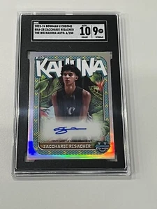 2023-24 BOWMAN U CHROME BKA-ZR ZACCHARIE RISACHER THE BIG KAHUNA AUTO. 6/150 SGC - Bild 1 von 1