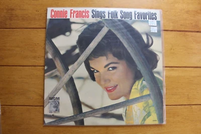 CONNIE FRANCIS "SINGS FOLK SONG FAVORITES" LP 12" CHEESECAKE VG+ MGM [74] - Image 1 of 4