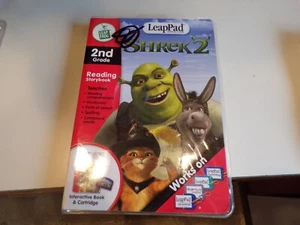 Leap Frog Leap Pad 2nd Grade Shrek 2 Interactive Book & Cartridge - Picture 1 of 2