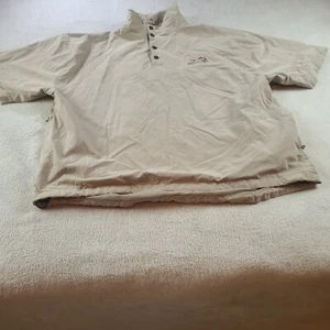 Ping Mens Adult Large Brown Golf Jacket Four Button Up Short Sleeve Windbreaker - Picture 1 of 5
