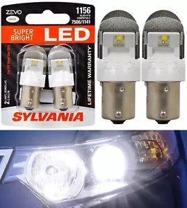 Sylvania ZEVO LED Light 3497 White 6000K Two Bulbs Front Turn Signal Replacement - Picture 1 of 12