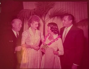 LUCILLE BALL WILLIAM FRAWLEY IMOGENE COCA DESI ARNAZ ORIGINAL 4"X5" TRANSPARENCY - Picture 1 of 1