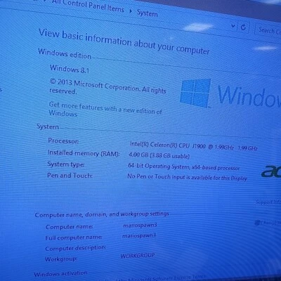 Acer Aspire XC-703G Desktop PC Windows 10 Intel J1900 500 GB SSD 4 GB RAM - Image 1 of 4