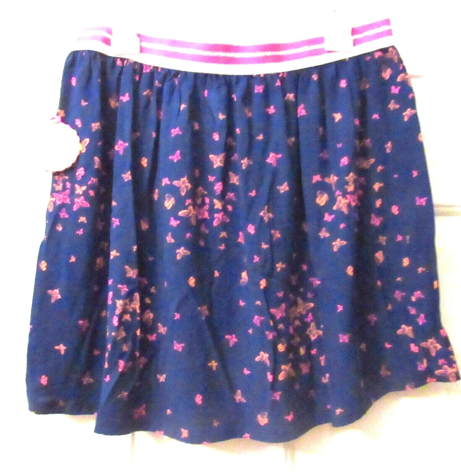 NWT GIRLS SONOMA NAVY BLUE BUTTERFLY SKIRT    SIZE 16 - Image 1 of 1