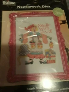 Bucilla counted cross stitch New "Needlework Diva" - Picture 1 of 3