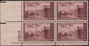 Scott # 944 - US Plate Block Of 4 - Kearney Expedition - 3 c - MNH - 1946 - Picture 1 of 1