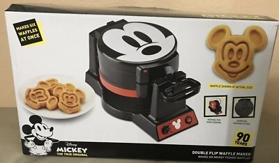 Disney Mickey Mouse 90th Anniversary Double Flip Waffle Maker * New in Box * Wow - Image 1 of 2