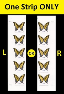 US 4999a Eastern Tiger Swallowtail NMS imperf NDC plate strip (5) MNH 2015 - Picture 1 of 1