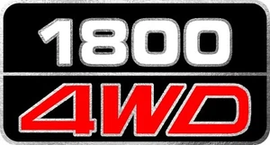 Replacement durable tailgate decal 1800 4WD water/UV proof suit Subaru MY Brumby - Picture 1 of 2