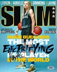 PAIGE BUECKERS signed (UCONN HUSKIES) basketball Slam 8X10 photo COA PSA AP27630 - Picture 1 of 1