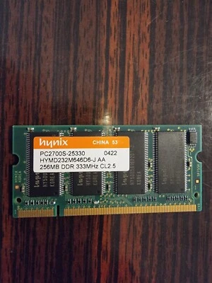 Modulo Ram da 256 MB per pc portatili  - Immagine 1 di 2