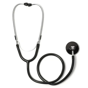 Black Single Head Stethoscope with PT Physical Therapist - Picture 1 of 1