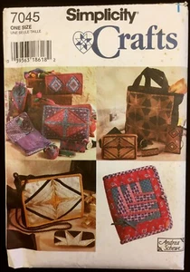 Estuche de Mano UC FF Andrea Schewe Accesorios de Retazos Simplicity 7045 Patrón De Colección - Imagen 1 de 2