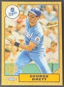 GEORGE BRETT 2022 Topps Chrome Silver Pack #T87C-5  1987 35TH Anniversary ROYALS - Picture 1 of 2