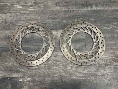 1990 CBR1000F Hurricane Honda OEM Front Wheel Rim Brake Disc Disk Rotors - Image 1 of 4