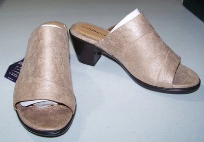 Croft & Barrow Women's Instrument Slip In Heels Dress Sandals Size 7.5   NEW - Image 1 of 4