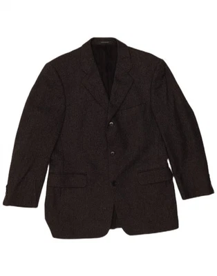 ANSON'S HERRENHAUS Mens Blazer Jacket IT 48 Medium Grey Herringbone AR06 - Image 1 of 3